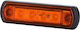 M-Tech Truck Volume Lights 1pcs 12 / 24V - Red WMLHOR676