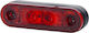 M-Tech Truck Volume Lights 1pcs 12 / 24V - Red WMLHOR958