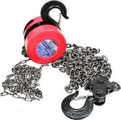 Geko Chain Hoist 3ΤX2,5m for Weight Load up to 3t Red