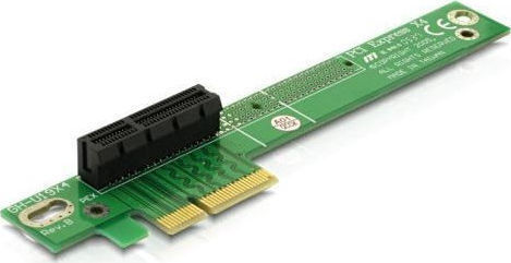 DeLock Riser Card PCIe x4 - PCIe x4 left angled Κάρτα Riser για Κάθετη Τοποθέτηση