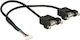DeLock USB 2.0 pinheader female - 2x USB 2.0 female 0.25m Pinheader