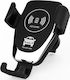 Wireless Charger Holder Car Mobile Mount 4-6 Inches with Adjustable Hooks Black