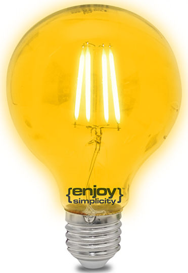 Elvhx DreamLED LED Bulb 4W 125mm for Socket E27 and Shape G125 Yellow 360lm