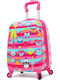 A2S Colorful Owls Παιδική Βαλίτσα Ταξιδίου Καμπίνας Σκληρή Πολύχρωμη με 4 Ρόδες Ύψους 45εκ.