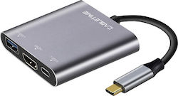 Cabletime USB-C Dockingstation mit HDMI 4K PD (CT-C160-PU31-CMHD31-S0.15)