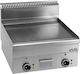 MBM EFT66LC Commercial Flat Top Electric Chromium Griddle with Flat Plate 7.5kW 60x60x27cm