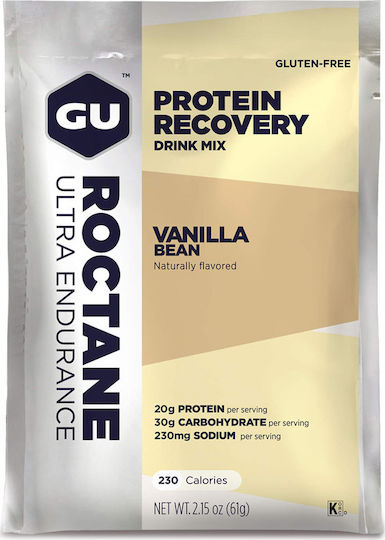 GU Protein Recovery Drink Mix Protein Molke Glutenfrei mit Geschmack Vanilleschote 61gr