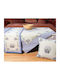 Whitegg Кариран с бродерия Elies Лилаво 140x140бр