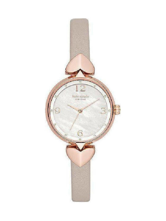 Kate Spade Hollis Watch with Pink Leather Strap