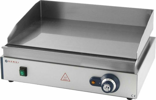 Hendi Elektrisches Kommerzielle Flachgrill Chromplatte 55x42x24cm 2.4kW mit Wohnungs Chromplatte Blue Line