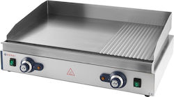 Hendi Gewerbliche Flachgrillplatten Elektrisch 72x53x25cm 3.5kW mit glatter & geriffelter Platte Blue Line