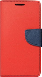 iSelf Synthetic Leather Wallet Red (Redmi 7A)