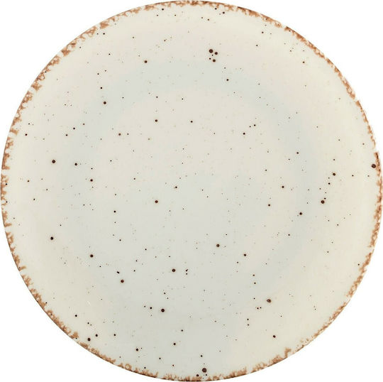 Güral Porselen Side Plate Shallow made of Porcelain Beige with Diameter 27cm