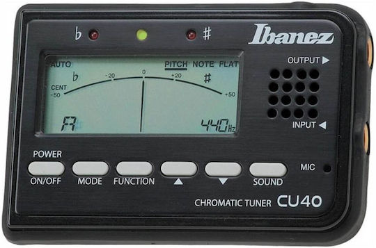 Ibanez Chromatisch Tuner CU40 in Schwarz Farbe