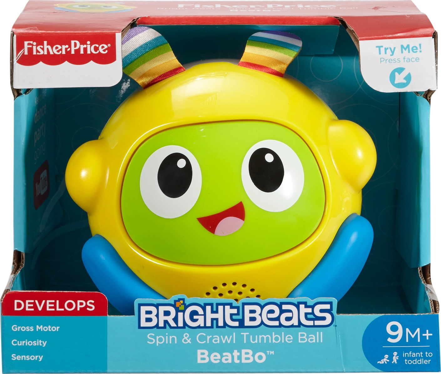 Fisher Price Bright Beats Spin & Crawl Tumble Ball BeatBo Skroutz.gr