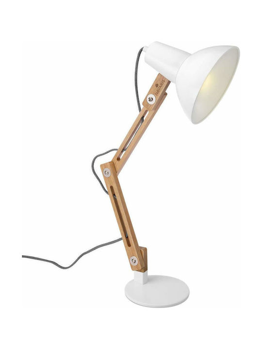 Navaris Office Lamp with Foldable Arm in White Color