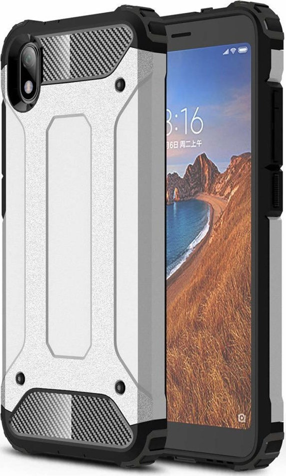 Tough Rugged Back Cover Ασημί Xiaomi Redmi 7a Skroutzgr 9774