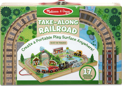 Melissa & Doug Take-Along Railroad Pistă pentru 3++ Ani 40140