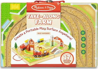 Melissa & Doug Take-Along Farm Track Pickup Truck for 3++ Years 40142