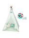 Bebe Stars Kids Indian Teepee Play Tent Elephant Green