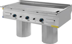 Karamco TC.7TIF140 Commercial Flat Top LPG Chromium Griddle with Flat Plate 21kW 140x70x85cm