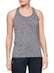 Under Armour Tech Twist Women's Athletic Blouse Sleeveless Gray