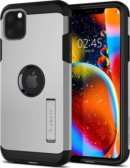 Spigen Tough Armor Back Cover Plastic 1.2mm Silver (iPhone 11 Pro)