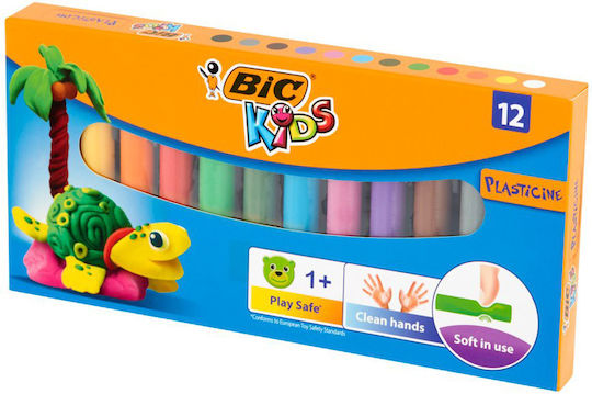 BIC Πλαστελίνες σε Κουτί Play Safe για 1+ Ετών, 12τμχ