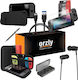 Orzly Essential Pack Kit pentru Comutator în culoarea Negru