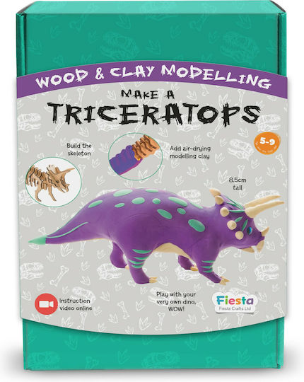 Fiesta Crafts Πλαστελίνη - Παιχνίδι Make a Triceratops για 5-8+ Ετών
