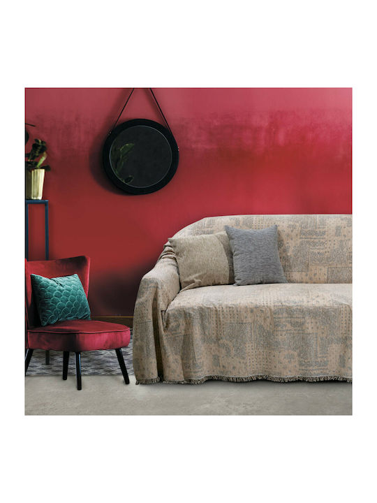 Das Home 0178 Sofa Throw Chenille 180x250cm Salmon