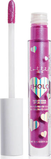 Lottie London #Holo Lip Gloss Φούξια