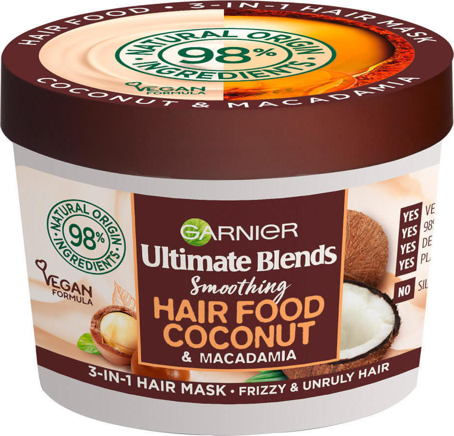 Garnier Ultimate Blends Smoothing Hair Food Coconut & Macademia 390ml