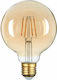 Vito LED-Lampe 8W für Fassung E27 und Form G95 Warmes Weiß 800lm Dimmbar