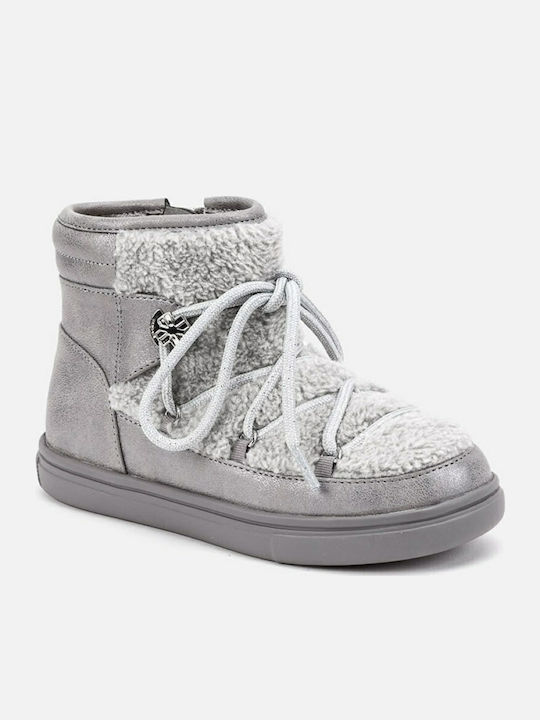 Mayoral Kids Boots with Zipper Silver