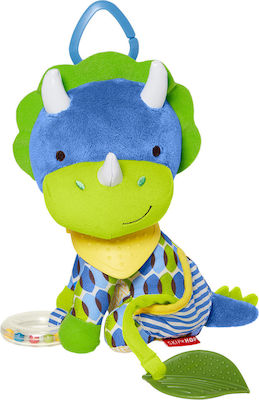 Skip Hop Pendant Toy for Cot and Stroller with Teether Bandana Buddies Dinosaur