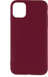 Senso Liquid Silicone Back Cover Burgundy (iPhone 11)