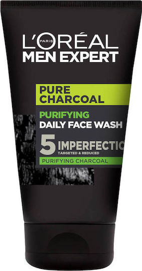 L'Oreal Paris Men Expert Pure Carbon Gesichtsreinigung Creme für Herren mit Feuchtigkeitsspendende Wirkung 100ml