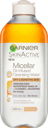 Garnier SkinActive Infused Micellar Water Makeup Remover For Face And Eyes With Moisturizing Action 400ml
