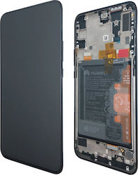 Huawei Οθόνη Service Pack mit Touchscreen und Rahmen für Huawei P Smart Z / Honor 9X (Schwarz)