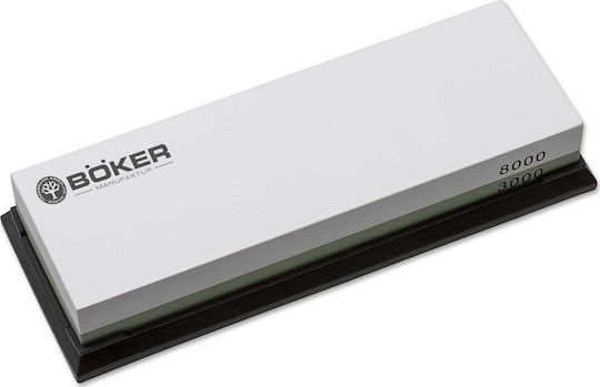 Boker Water Stone 3000/8000 Knife Sharpening Stone Double with Density 3000/8000 18x6x3cm