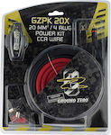 Ground Zero Set Car Audio Stereo Cables Verstärker für Autos GZPK 20X 4GA GZPK-20X Κιτ