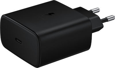 Samsung Φορτιστής Χωρίς Καλώδιο με Θύρα USB-C 45W Μαύρος (EP-TA845 Bulk)