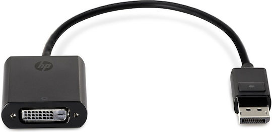 HP Μετατροπέας DisplayPort male σε DVI-D female 1τμχ F7W96AA