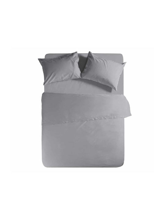 Nef-Nef Sheet King Size with Elastic 180x200+35cm. Basic 024424 Light Grey