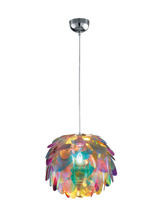 Trio Lighting Clover Lustră O singură lumină pentru Soclu E27 Multicolor