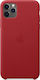 Apple Leather Case Leather Back Cover Red (iPho...