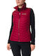 Lite Beet Kurz Damen Ärmellos Puffer Jacke für Winter Rot