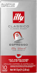 Illy Κάψουλες Espresso Classico (Normale) Συμβατές με Μηχανή Nespresso 10τμχ