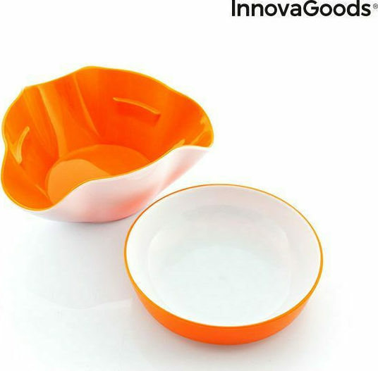 InnovaGoods Bol de Servire Rotund Plastic Portocaliu 2buc